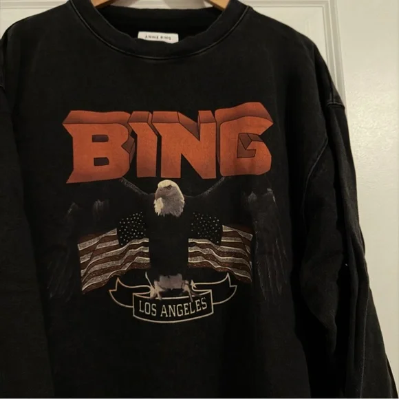Anine Bing Vintage Eagle Graphic Sweatshirt - Picture 3 of 7
